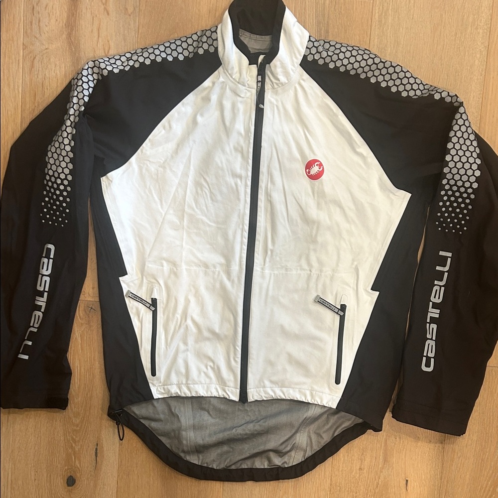 Castelli Men’s Black & White Cycling Jacket